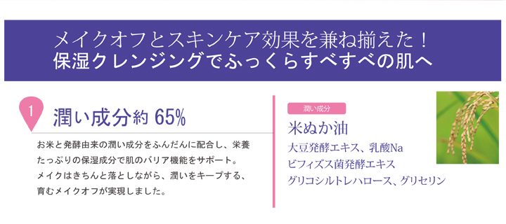 潤い成分65%