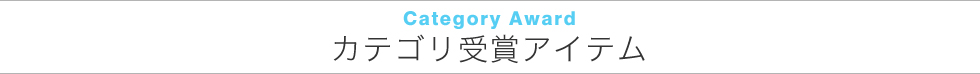 Catagory Award カテゴリ受賞アイテム