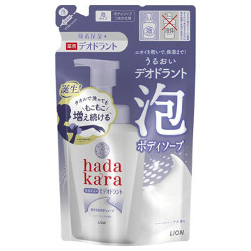 hadakara 泡で出てくる薬用デオドラントボディソープ ハーバルソープの香り