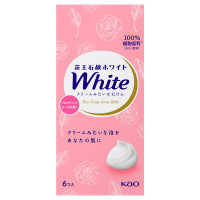 花王石鹸ホワイト / 普通サイズ / 6個入 / アロマティック・ローズの香り
