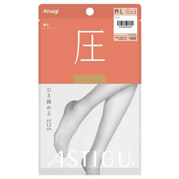 【圧】引き締める ストッキング AP6002 / ベビーベージュ(378) / M-L / 本体