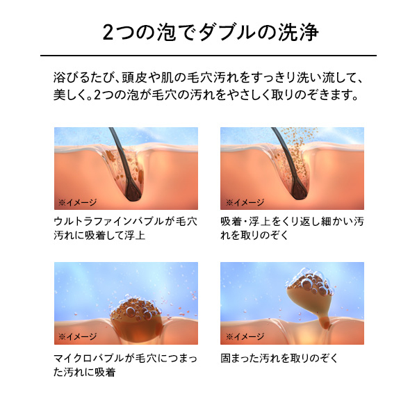 FINE BUBBLE ONE×HAIR DRY TOWLEセット / 約84×244×136mm、約400×800m 1