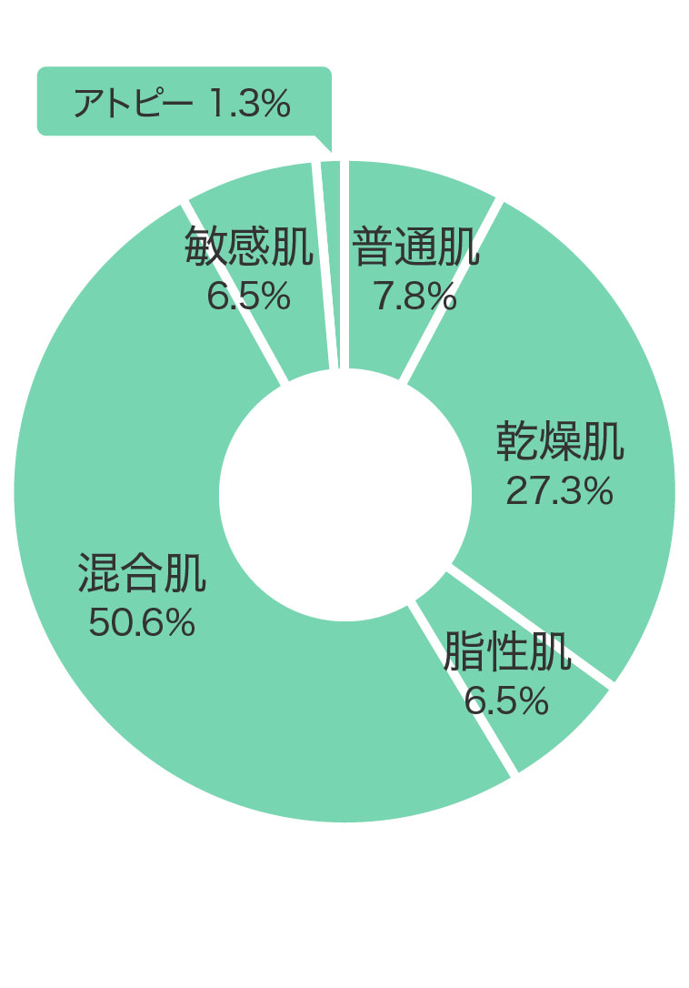 肌質グラフ