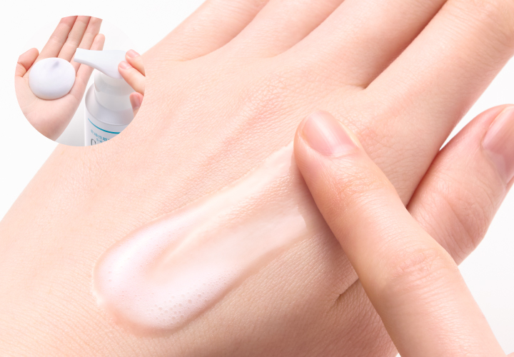 「炭酸*3泡」→「ジェル」に。肌をこすらずにやさしく洗顔