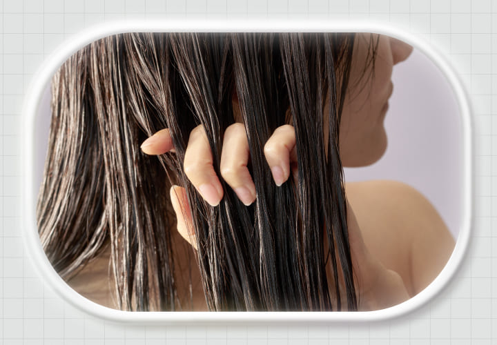 豊富なケア成分を髪全体へ