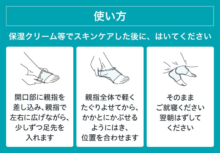 一晩中快適にフィット