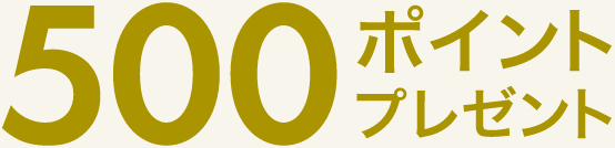 500ポイントプレゼント