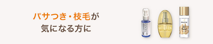 パサつき・枝毛が気になる方に