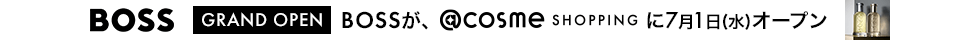 BOSSが、@cosme SHOPPINGにオープン