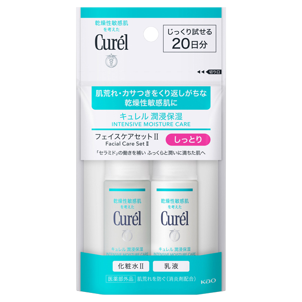 キュレル ジェルクレンジング、泡洗顔料、化粧水Ⅱ、乳液 4点セット