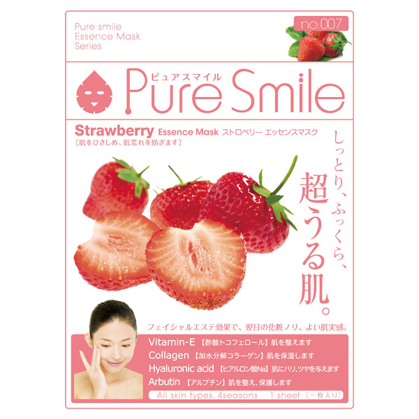 ストロベリーエキス ピュアスマイル フェイス用シートパック マスク スキンケア 基礎化粧品 の通販 Cosme公式通販 Cosme Shopping