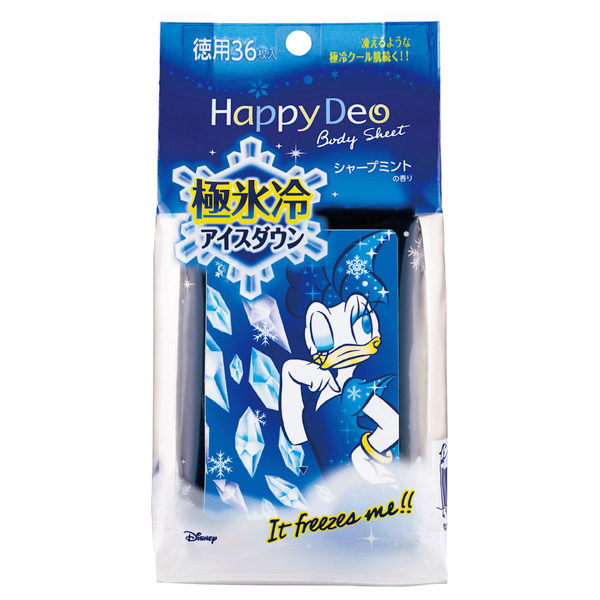 ハッピーデオ ボディシート 極氷冷アイスダウン シャープミント徳用 マンダム ボディ用デオドラント 制汗シート デオドラント 制汗剤 の通販 Cosme公式通販 Cosme Shopping