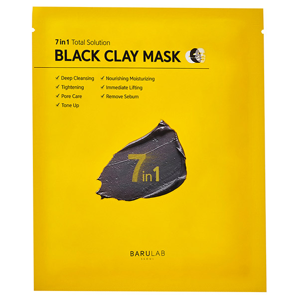 BLACK CLAY MASK / BARULAB(フェイス用シートパック・マスク