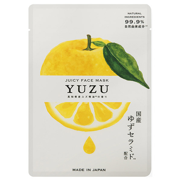高知県産yuzu ジューシーフェイスマスク 高知県産ユズ フェイス用シートパック マスク スキンケア 基礎化粧品 の通販 Cosme公式通販 Cosme Shopping