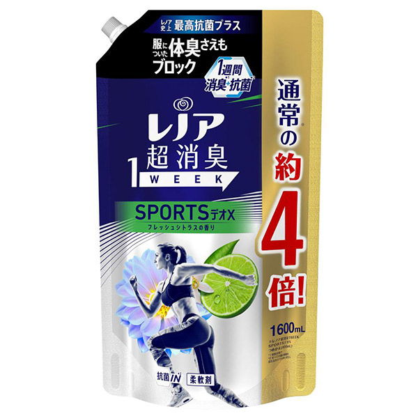 レノア 超消臭1WEEK 柔軟剤 スポーツデオX フレッシュシトラス / レノア(柔軟剤, 日用品・雑貨)の通販 -  @cosme公式通販【@cosme SHOPPING】