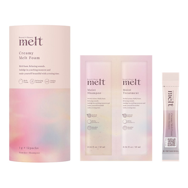 箱なしmett Creamy Melt Foam 生炭酸シャンプー 12包 クリーミーメルトフォーム セット / melt(その他シャンプー
