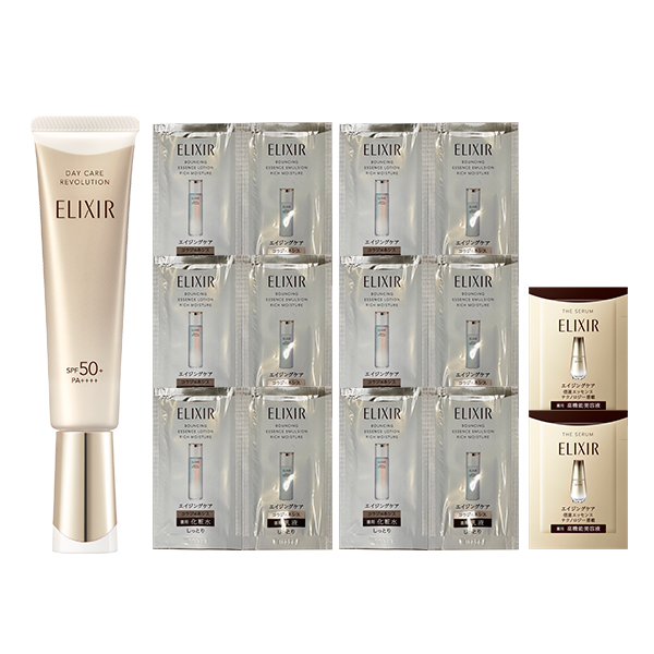 エリク新品未開封エイジングケア乳液 6本デーケアレボリューション エイジングケアUV乳液(デーケアレボリューション+ba) 限定セット