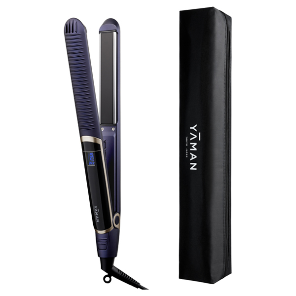 たなべ【新品・ポーチ付】ヤーマン　スムースアイロンフォトイオン　ネイビー スムースアイロンフォトイオン ポーチセット / YAMAN TOKYO JAPAN(ヘア