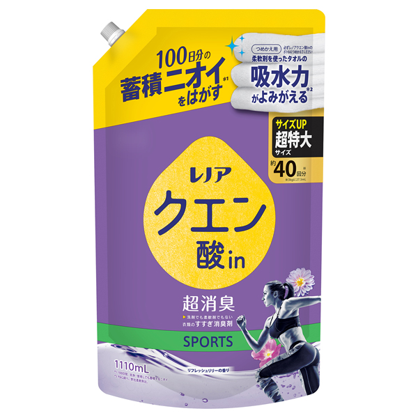 クエン酸in 超消臭 衣類のすすぎ消臭剤 SPORTS / レノア(柔軟剤