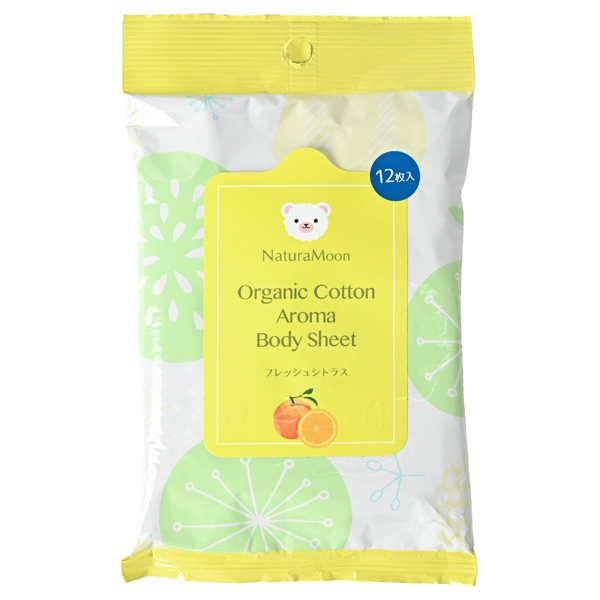 オーガニックコットン アロマ ボディーシート / Natura Moon (ナチュラ