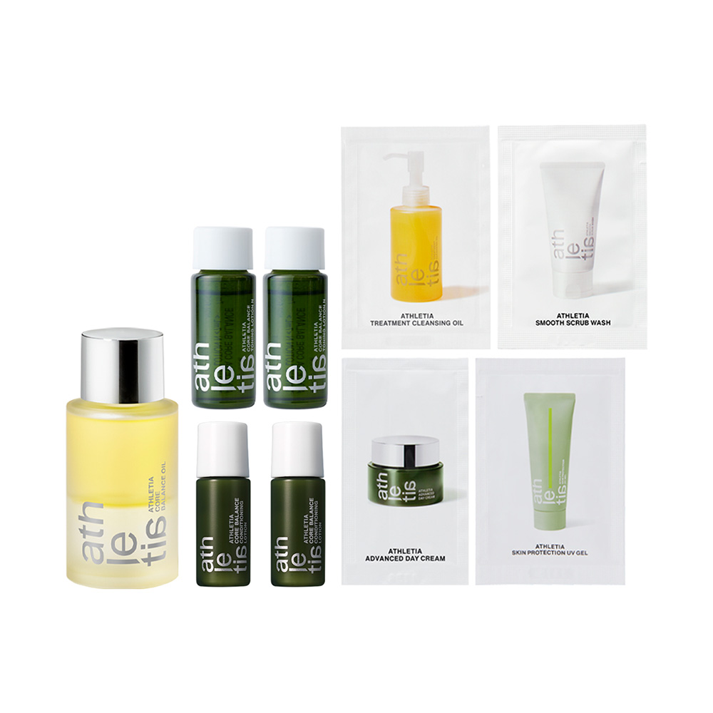 ACL エッセンス 50mL 活性炭化粧水2本セット cosme限定 コアバランスオイル&ローションミニボトルセット / athletia