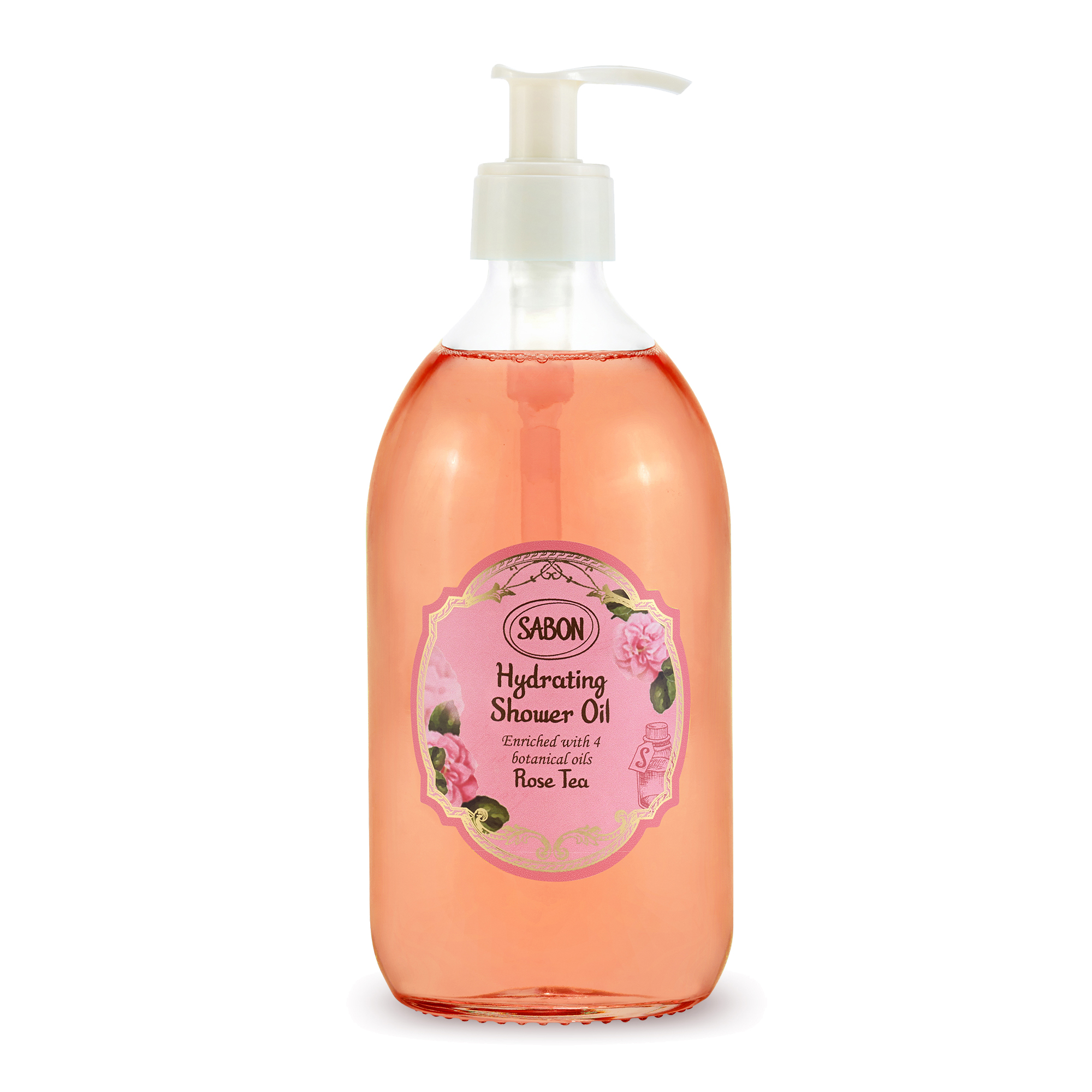 【セット商品】SABON ボディーローション2個+シャワーオイル1個・ポンプ1個 ハイドレイティング シャワーオイル ローズティー / SABON(サボン