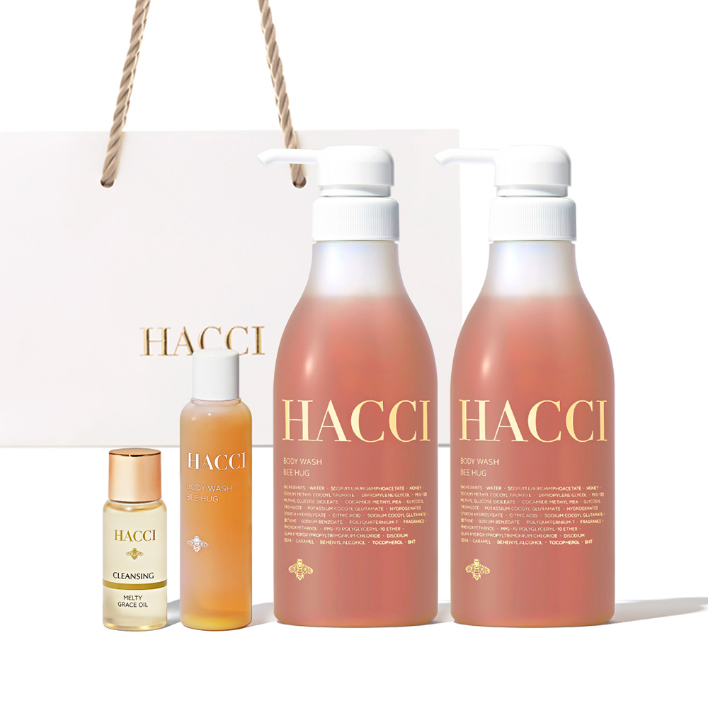 HACCI トリートメントBEEバスエッセンス　BEE HUG 2点セット ボディウォッシュ BEE HUG スペシャルセット / HACCI(ハッチ)(ボディ