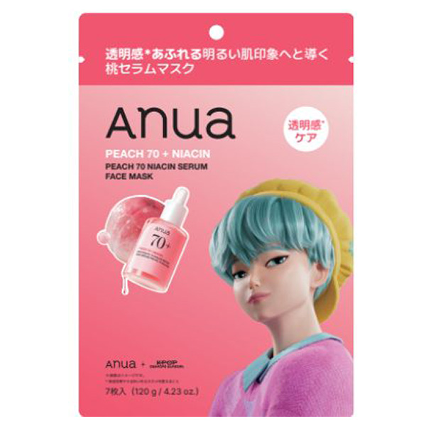 KPDH 桃70ナイアシンセラムマスク / Anua(フェイス用シートパック