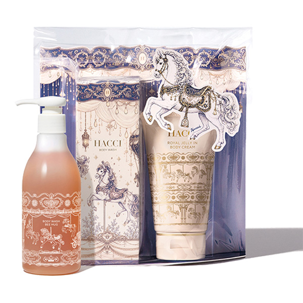 ロイヤル化粧品 スキンケアセット4点&ヘアミルクセット♪ ロイヤルミルクティーセット / HACCI(ハッチ)(ボディケアキット