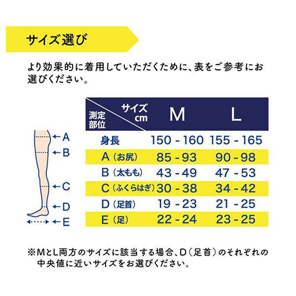 メディカル リンパケア ひざ下 / ブラック / ひざ下 M 1