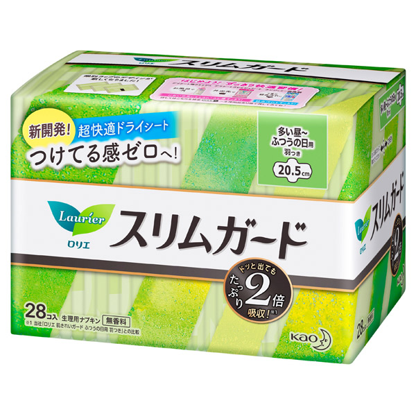 スリムガード 多い昼-ふつうの日用羽つき / 28コ入