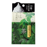 自然ごこち 茶 洗顔石けん / 80g