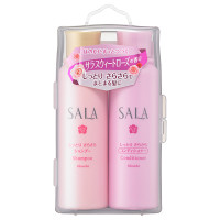 ミニペアしっとりさらさら / ミニペアサイズ / シャンプー 55mL  ヘアコンディショナー 55mL / サラスウィートローズの香り