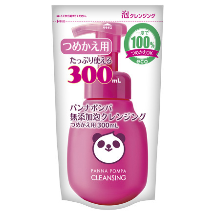 パンナポンパ 無添加泡クレンジング / つめかえ用 / 300ml パンナポンパ 無添加泡クレンジング / つめかえ用 / 300ml