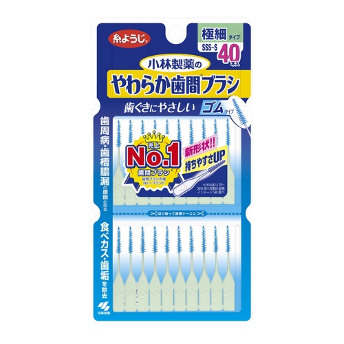 糸ようじ やわらか歯間ブラシ / I字型SSS-S / 40本 糸ようじ やわらか歯間ブラシ / I字型SSS-S / 40本