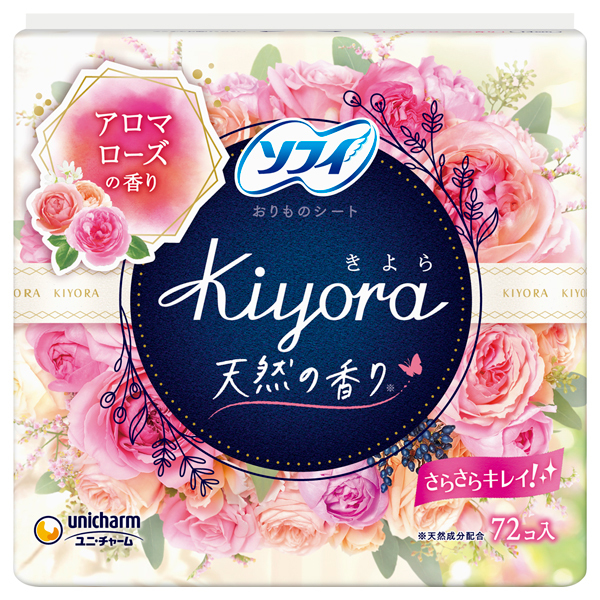 ソフィKiyoraアロマローズ72枚 / ソフィ(ナプキン, 日用品・雑貨)の