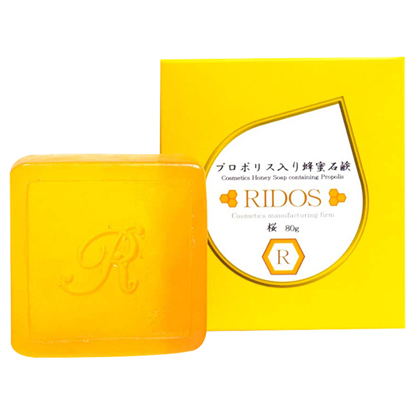 プロポリス入り蜂蜜石鹸 桜 / 本体 / 80g / ハチミツの香り