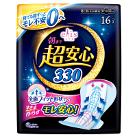 朝まで超安心 / 特に多い日の夜用羽つき / 33cm / 16枚