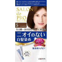 無香料ヘアカラー 早染めクリーム(白髪用) / 本体 / 5 ナチュラルブラウン / 1剤40g・2剤40g / 無香料