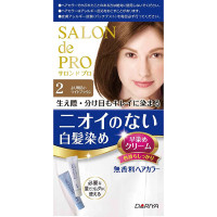 無香料ヘアカラー 早染めクリーム(白髪用) / 本体 / 2 より明るいライトブラウン / 1剤40g・2剤40g / 無香料