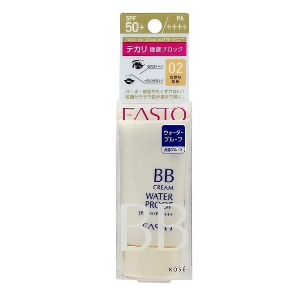 BB クリーム ウォータープルーフ / SPF50+ / PA++++ / 自然な肌色・02 / 30g