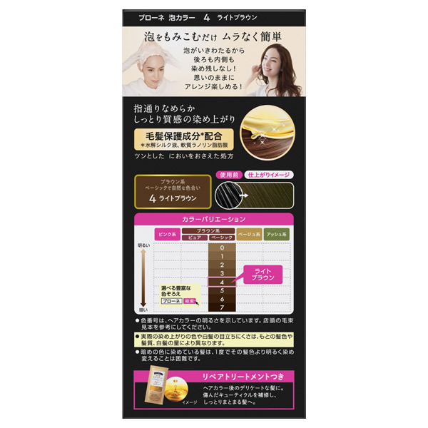 泡カラー / ブローネ(白髪染め, シャンプー・ヘアケア・ヘア