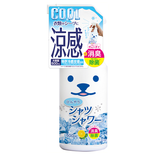 ひんやりシャツシャワー / 本体 / 500ml / ミント&グレープフルーツの香り ひんやりシャツシャワー / 本体 / 500ml / ミント&グレープフルーツの香り