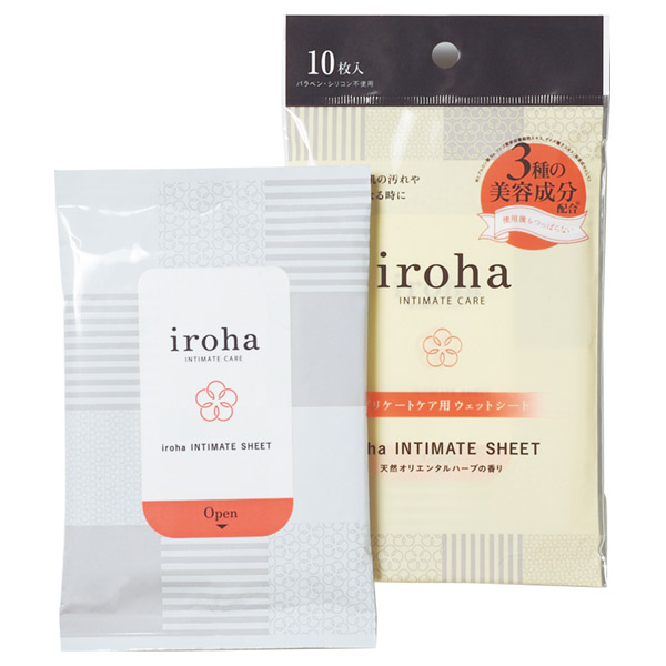 iroha INTIMATE SHEET / 10枚 / 本体 / オリエンタルハーブの香り 1