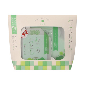 みこのおとも 紙せっけんとあぶらとり紙セット 梅