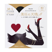 excellence 美圧の天使(80D) / ピュアブラック / M-Lサイズ/1枚