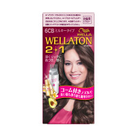 ウエラトーン ツープラスワン ミルキー EX / 6CB やや明るいナチュラルブラウン / 60g+60ml+5.5ml