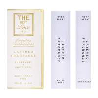 レイヤードフレグランス GIFT SET / 10ml×2 / 本体 / シャンパン、ホワイトローズ / 10ml×2