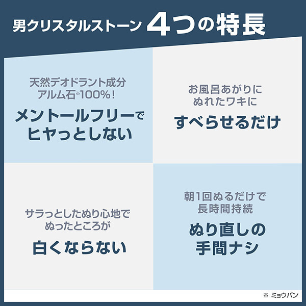 薬用男クリスタルストーン / デオナチュレ(ボディ用デオドラント