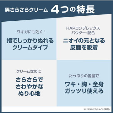 薬用男さらさらクリーム 04